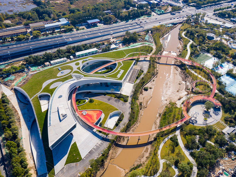 โซลูชันโครงสร้างเหล็กน้ำหนักเบาสำหรับศูนย์กีฬา