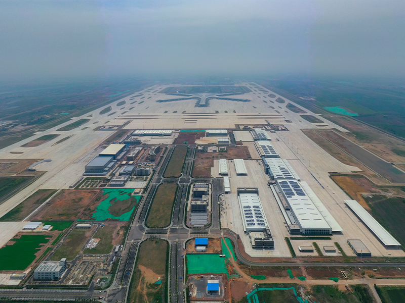 بناء هيكل جدار فولاذي لمركز عبور المطار