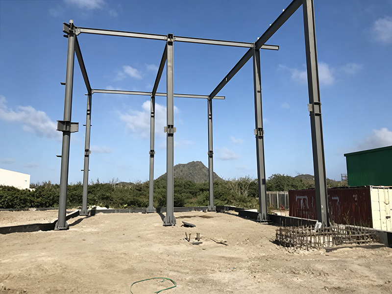 โซลูชันโครงสร้างเหล็กสำหรับอาคารแสดงสินค้า พร้อมโครงเหล็กเสริมแรง